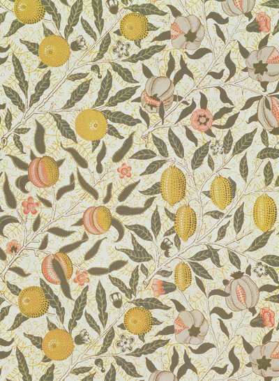 Frucht- oder Granatapfel-Tapetendesign von William Morris
